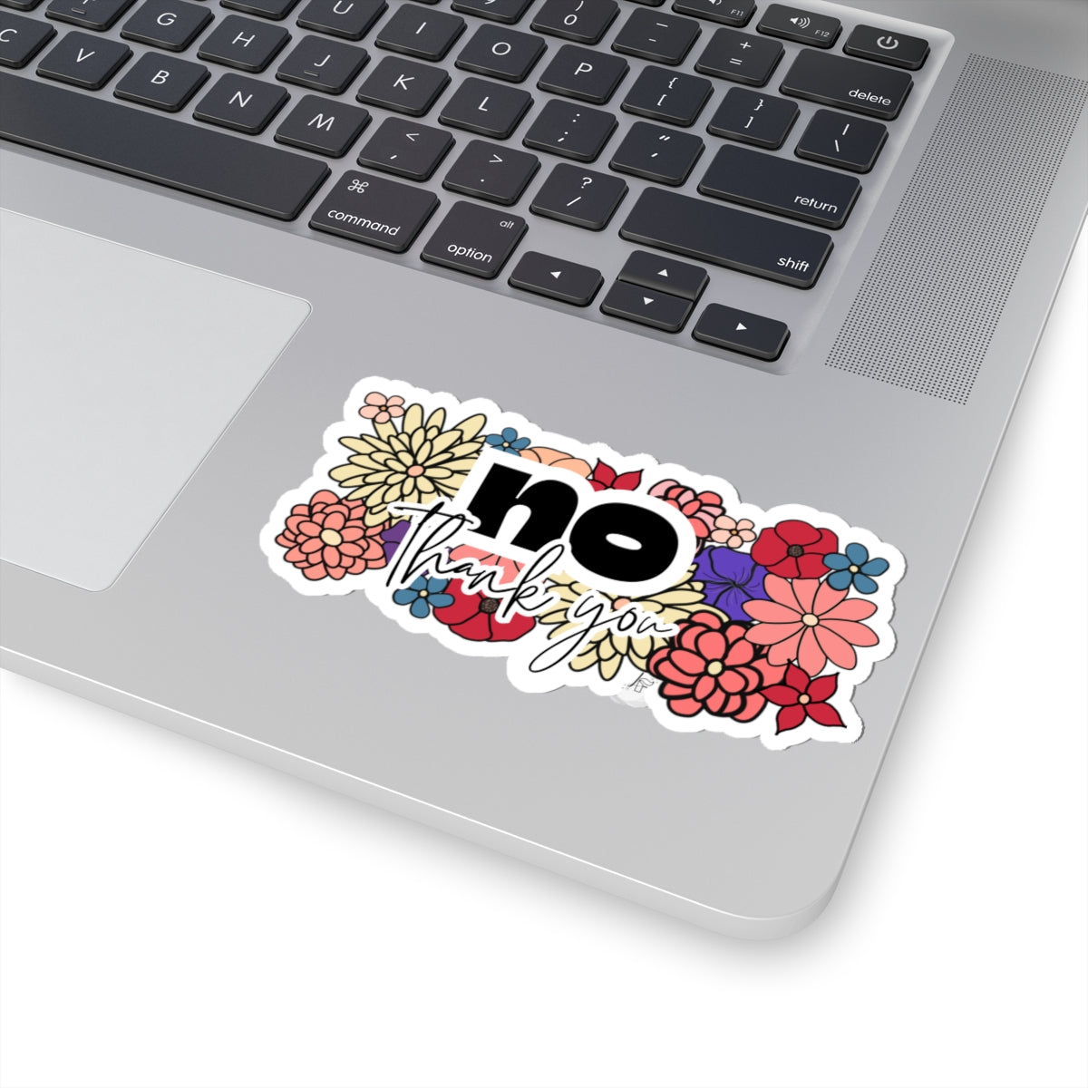 No Thank You Sticker (Floral)