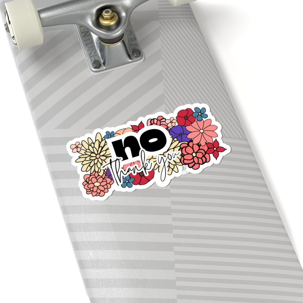No Thank You Sticker (Floral)